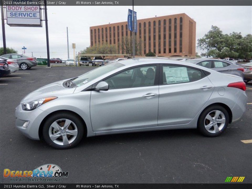 2013 Hyundai Elantra GLS Silver / Gray Photo #3