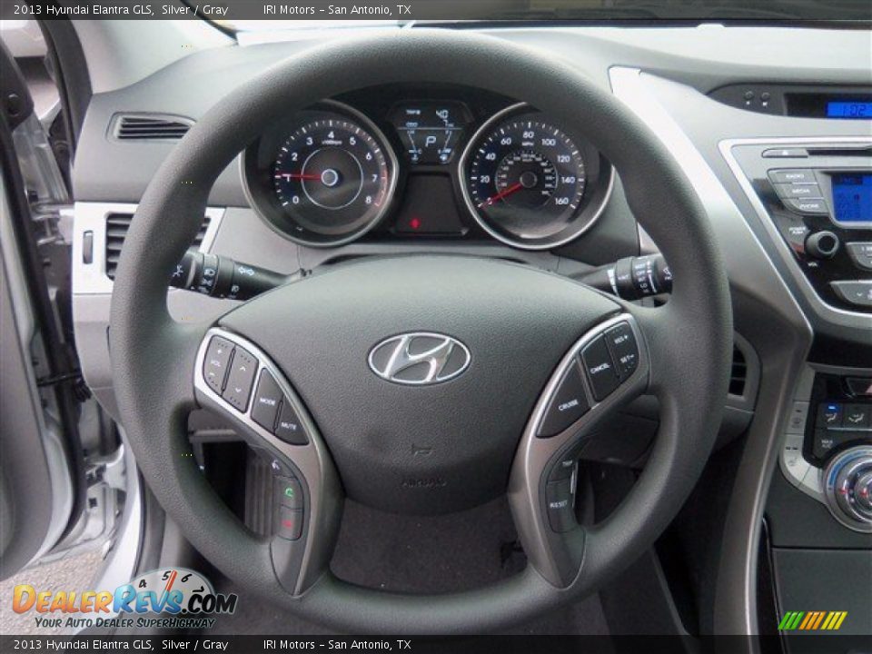 2013 Hyundai Elantra GLS Silver / Gray Photo #11