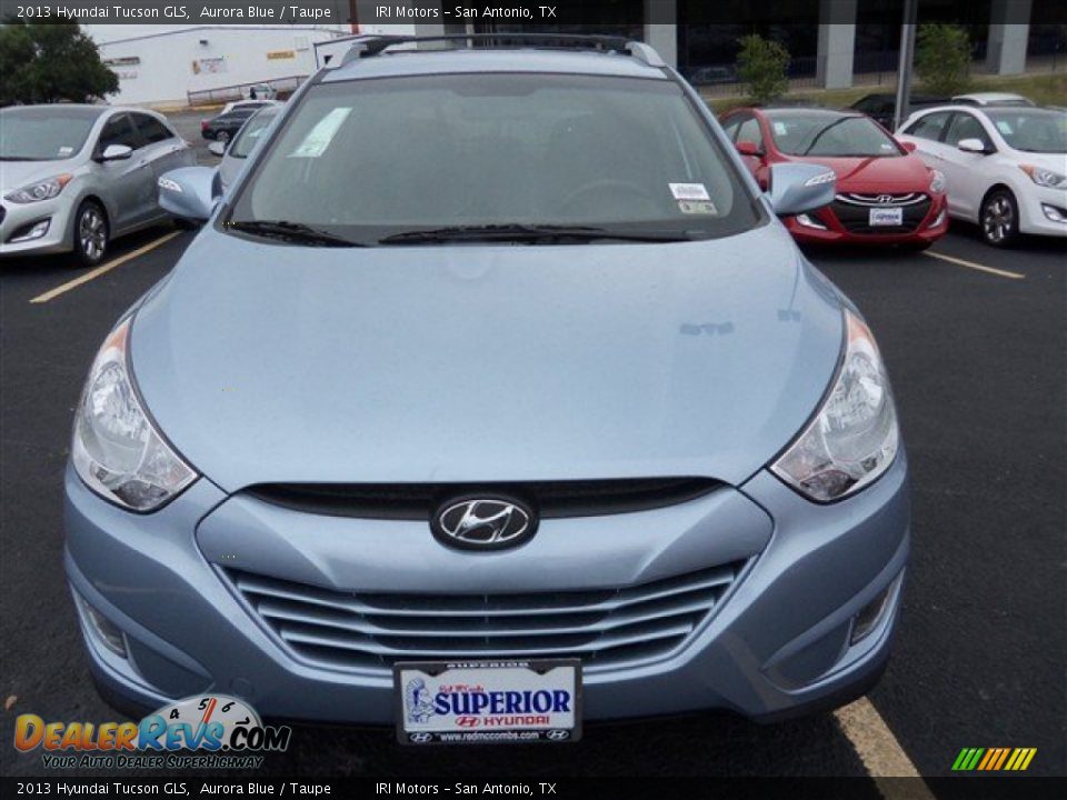 2013 Hyundai Tucson GLS Aurora Blue / Taupe Photo #1