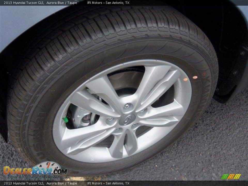 2013 Hyundai Tucson GLS Aurora Blue / Taupe Photo #3