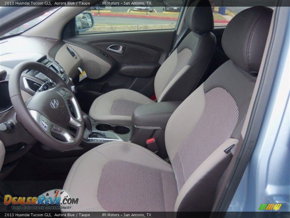 2013 Hyundai Tucson GLS Aurora Blue / Taupe Photo #10