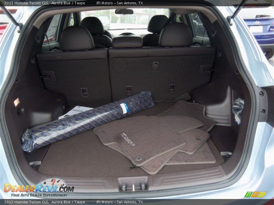 2013 Hyundai Tucson GLS Aurora Blue / Taupe Photo #13