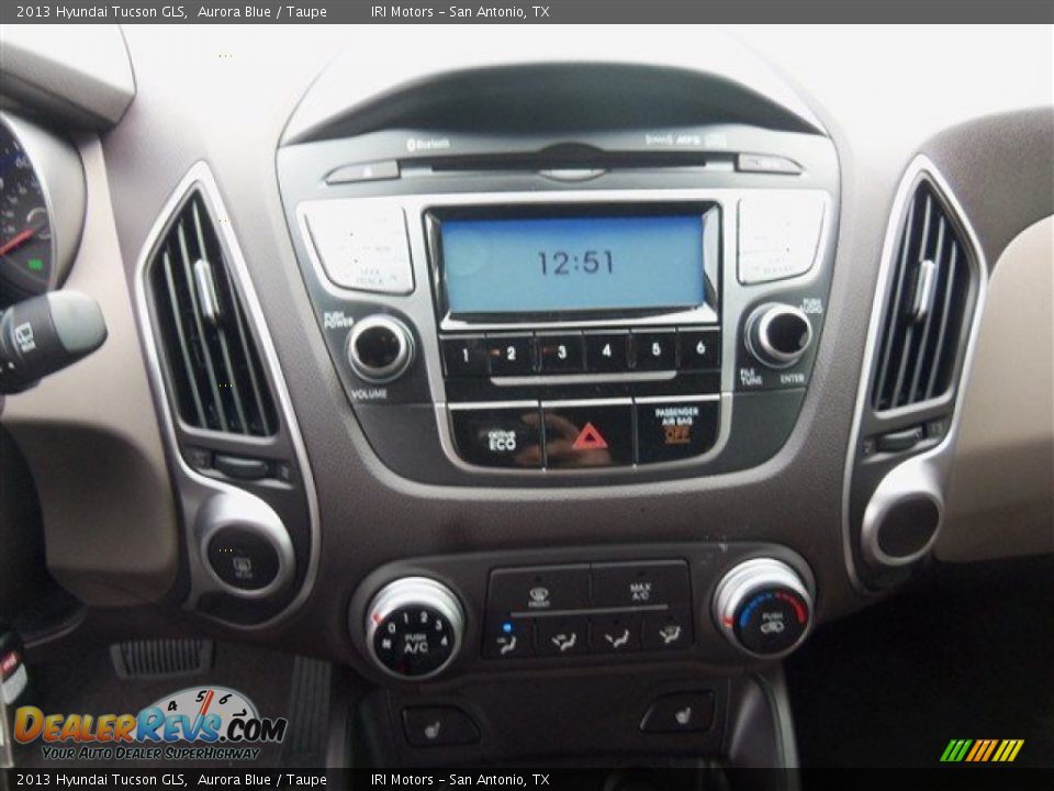 2013 Hyundai Tucson GLS Aurora Blue / Taupe Photo #15