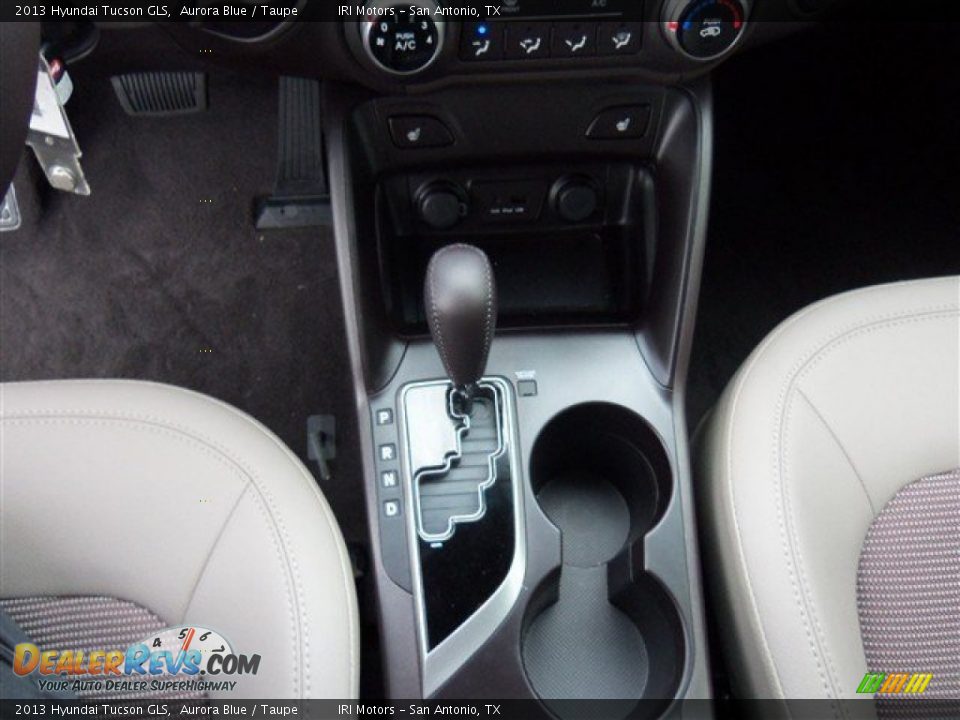 2013 Hyundai Tucson GLS Aurora Blue / Taupe Photo #16