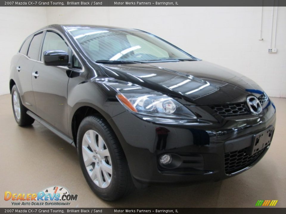 2007 Mazda CX-7 Grand Touring Brilliant Black / Sand Photo #1