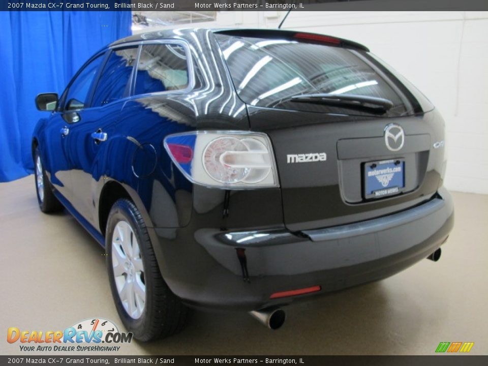 2007 Mazda CX-7 Grand Touring Brilliant Black / Sand Photo #5