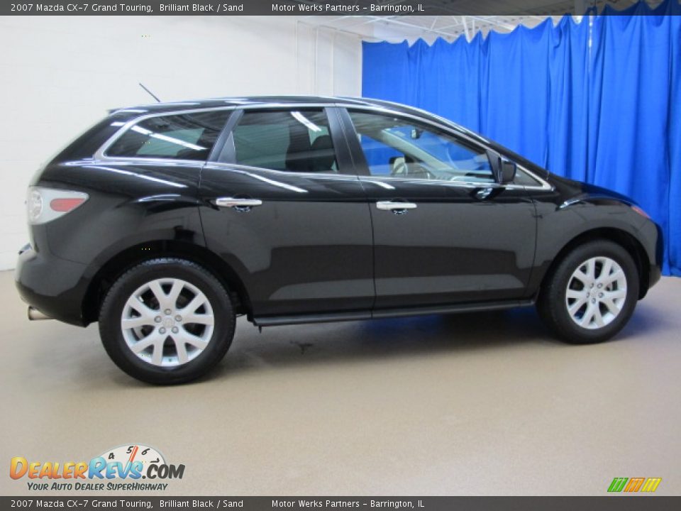 2007 Mazda CX-7 Grand Touring Brilliant Black / Sand Photo #8