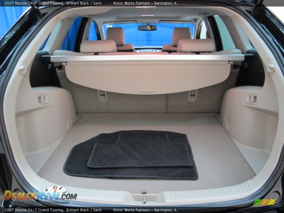 2007 Mazda CX-7 Grand Touring Brilliant Black / Sand Photo #9