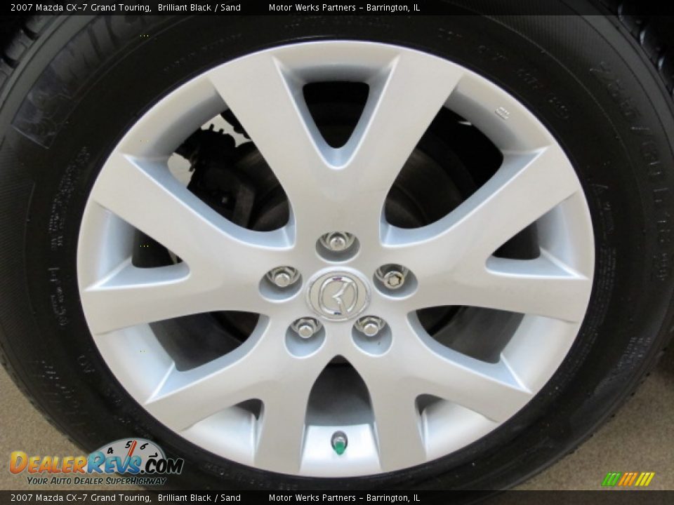 2007 Mazda CX-7 Grand Touring Brilliant Black / Sand Photo #11