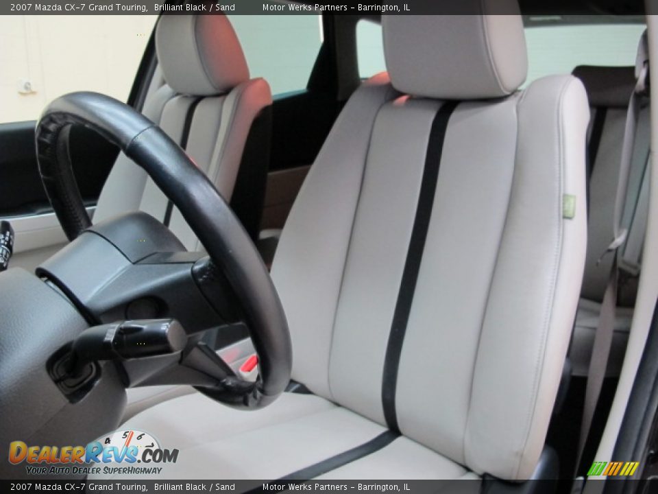 2007 Mazda CX-7 Grand Touring Brilliant Black / Sand Photo #16