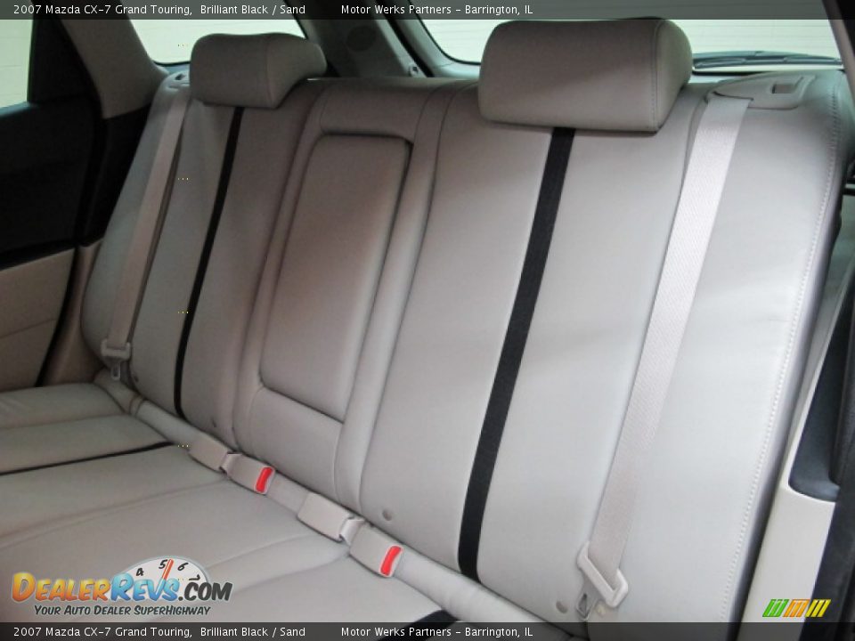 2007 Mazda CX-7 Grand Touring Brilliant Black / Sand Photo #18