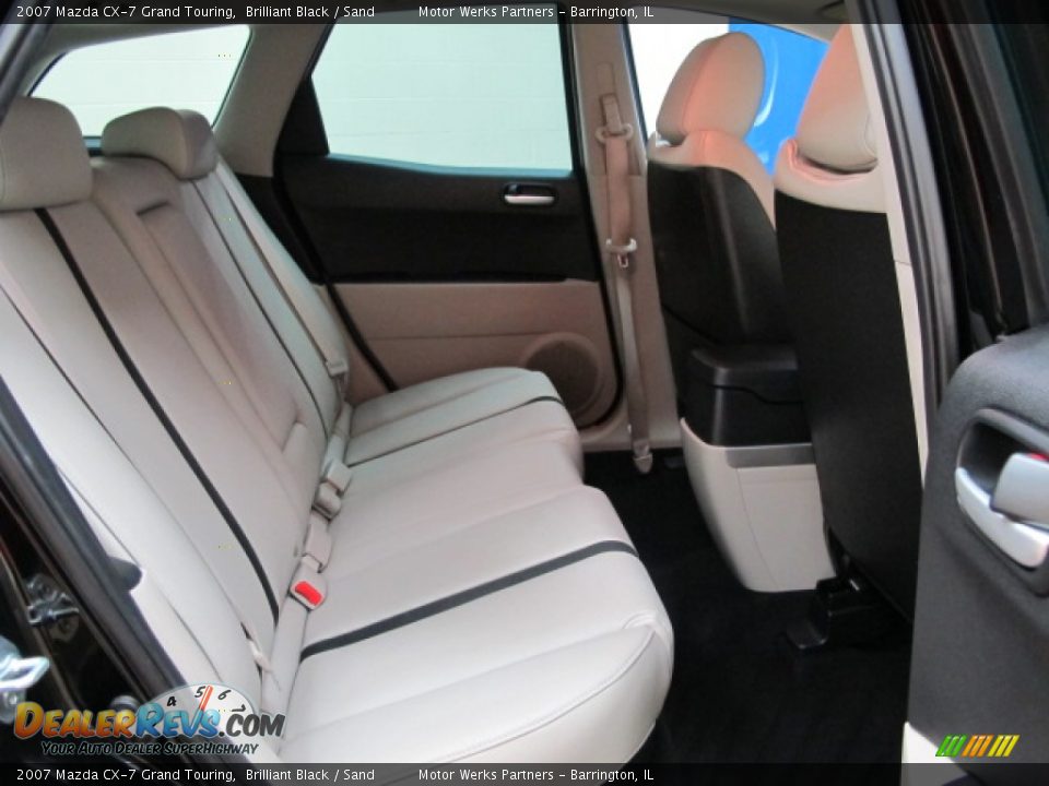 2007 Mazda CX-7 Grand Touring Brilliant Black / Sand Photo #19