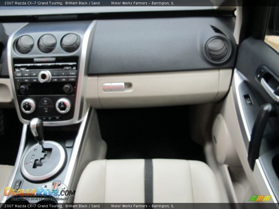 2007 Mazda CX-7 Grand Touring Brilliant Black / Sand Photo #24