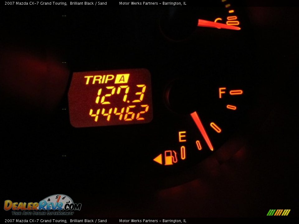 2007 Mazda CX-7 Grand Touring Brilliant Black / Sand Photo #26