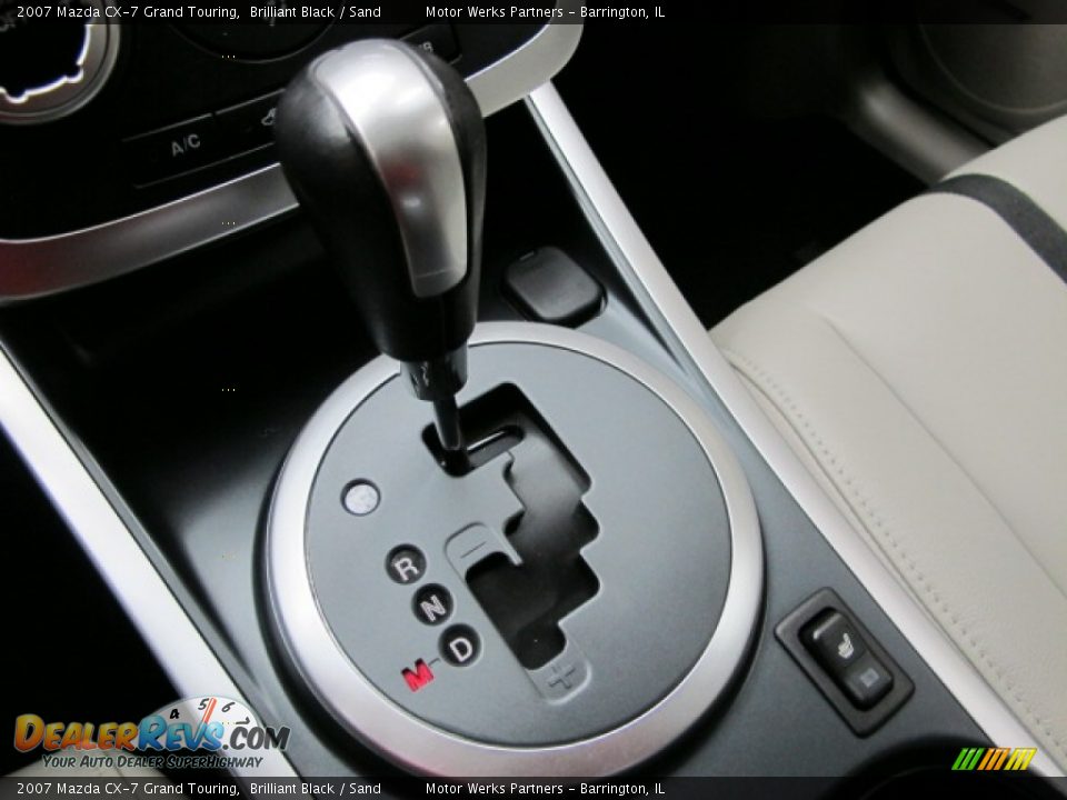 2007 Mazda CX-7 Grand Touring Brilliant Black / Sand Photo #29