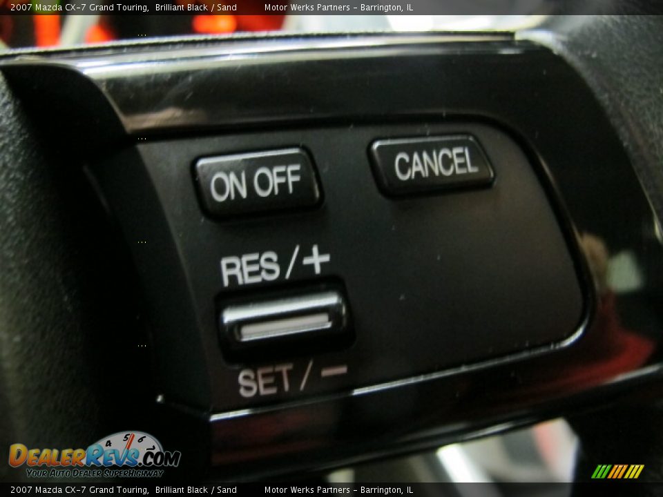 2007 Mazda CX-7 Grand Touring Brilliant Black / Sand Photo #31