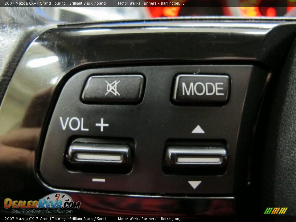 2007 Mazda CX-7 Grand Touring Brilliant Black / Sand Photo #32