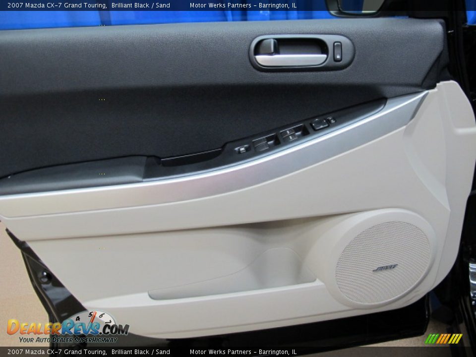2007 Mazda CX-7 Grand Touring Brilliant Black / Sand Photo #34
