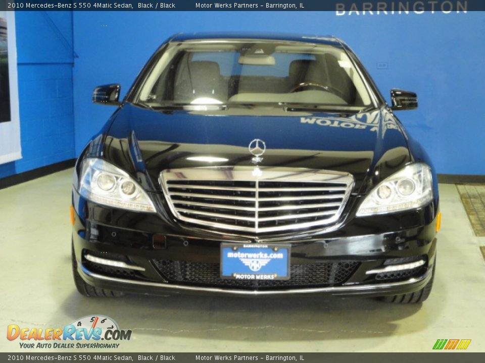 2010 Mercedes-Benz S 550 4Matic Sedan Black / Black Photo #2