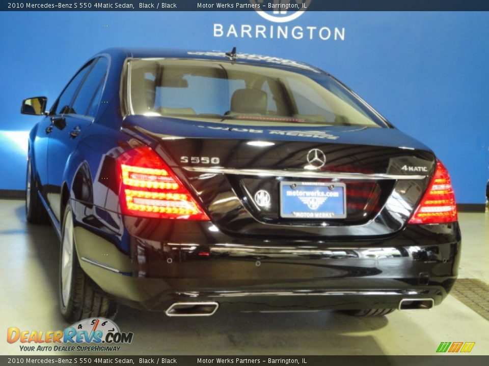 2010 Mercedes-Benz S 550 4Matic Sedan Black / Black Photo #4