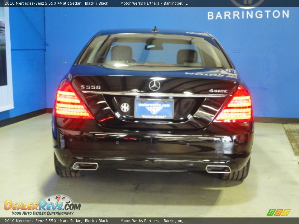 2010 Mercedes-Benz S 550 4Matic Sedan Black / Black Photo #5
