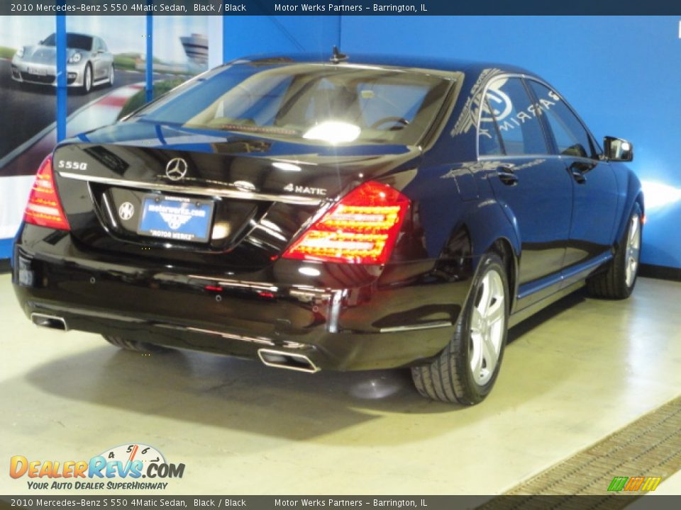 2010 Mercedes-Benz S 550 4Matic Sedan Black / Black Photo #6