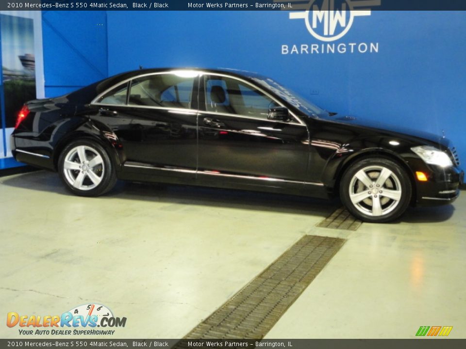 2010 Mercedes-Benz S 550 4Matic Sedan Black / Black Photo #7