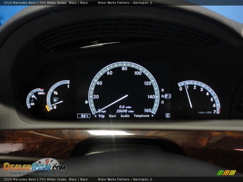 2010 Mercedes-Benz S 550 4Matic Sedan Black / Black Photo #11