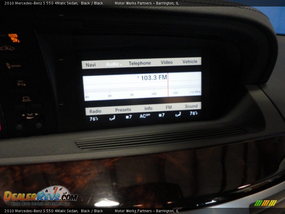 2010 Mercedes-Benz S 550 4Matic Sedan Black / Black Photo #12