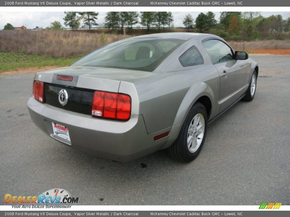 2008 Ford Mustang V6 Deluxe Coupe Vapor Silver Metallic / Dark Charcoal Photo #5