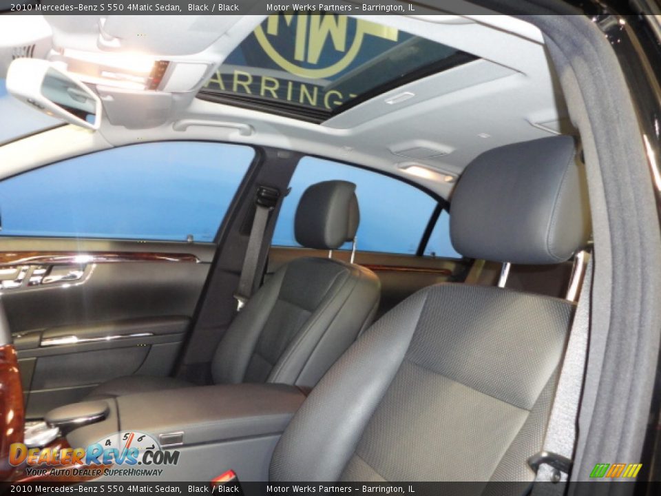 2010 Mercedes-Benz S 550 4Matic Sedan Black / Black Photo #15