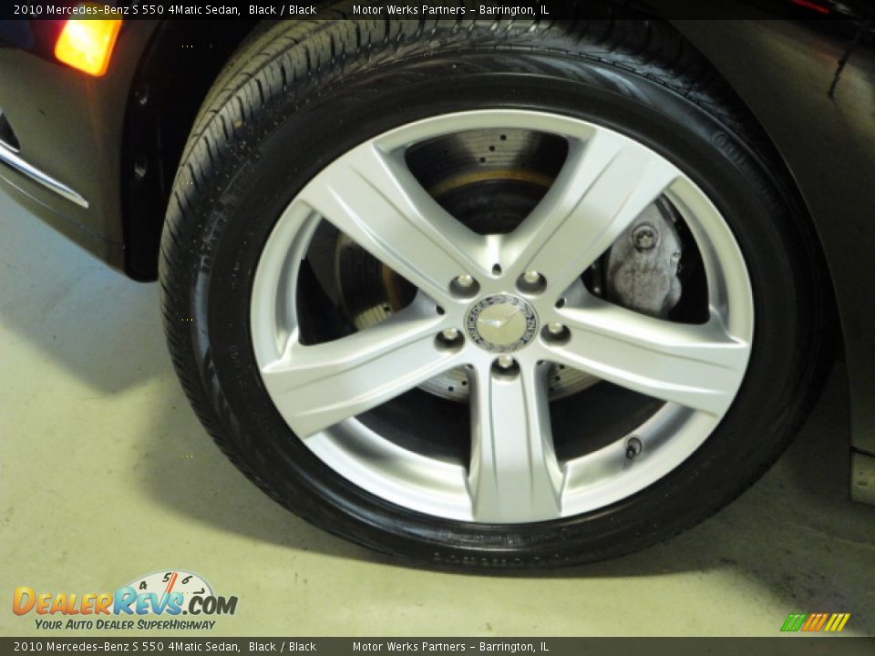 2010 Mercedes-Benz S 550 4Matic Sedan Black / Black Photo #24