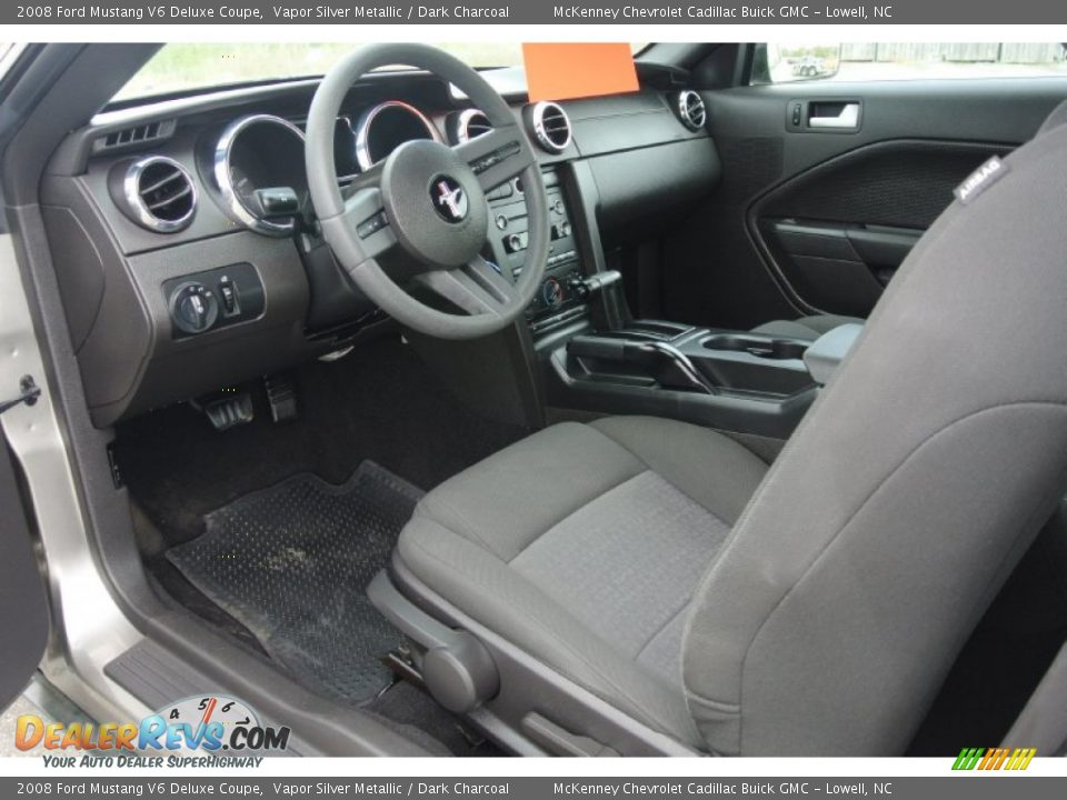 2008 Ford Mustang V6 Deluxe Coupe Vapor Silver Metallic / Dark Charcoal Photo #19