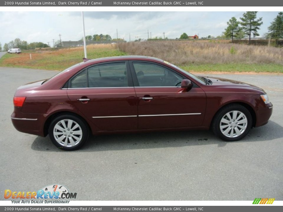 Dark Cherry Red 2009 Hyundai Sonata Limited Photo #6