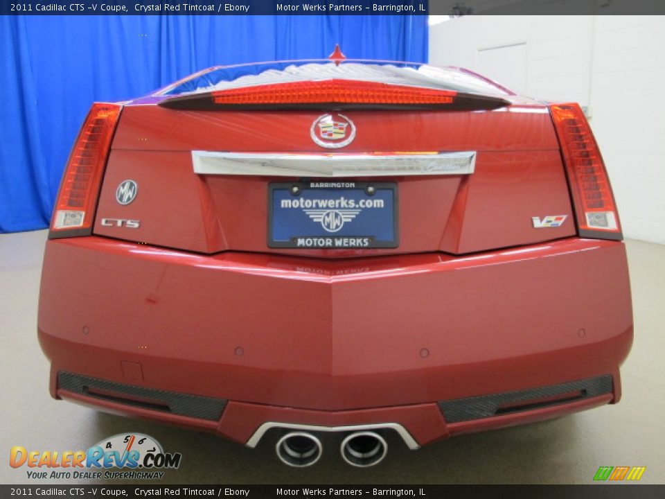 2011 Cadillac CTS -V Coupe Crystal Red Tintcoat / Ebony Photo #6