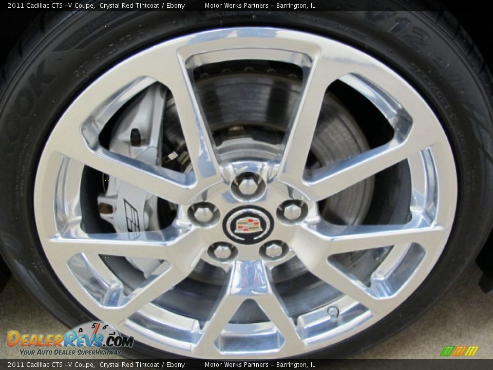 2011 Cadillac CTS -V Coupe Crystal Red Tintcoat / Ebony Photo #12