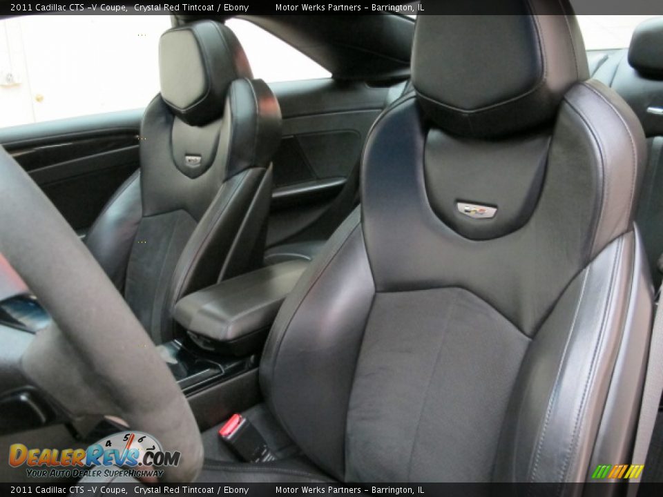 2011 Cadillac CTS -V Coupe Crystal Red Tintcoat / Ebony Photo #16