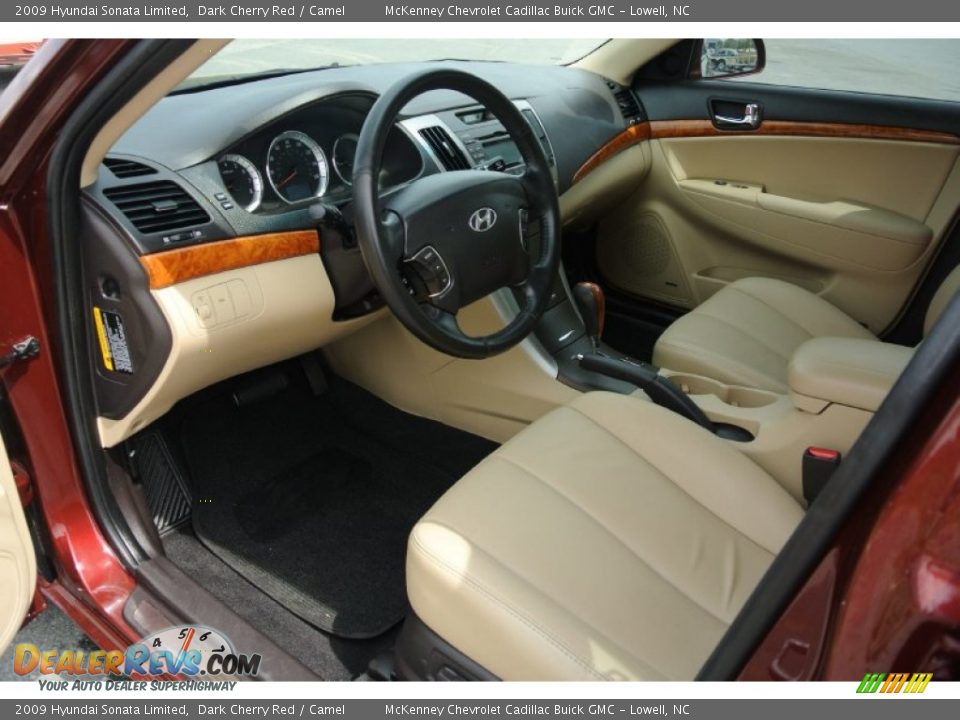 Camel Interior - 2009 Hyundai Sonata Limited Photo #21
