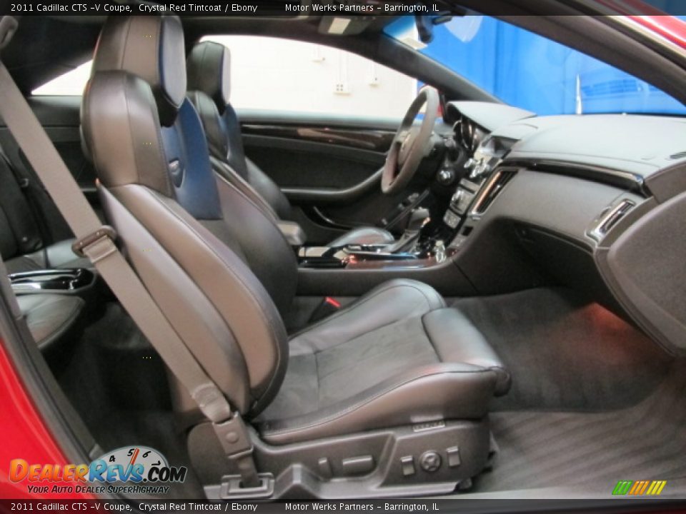 2011 Cadillac CTS -V Coupe Crystal Red Tintcoat / Ebony Photo #18