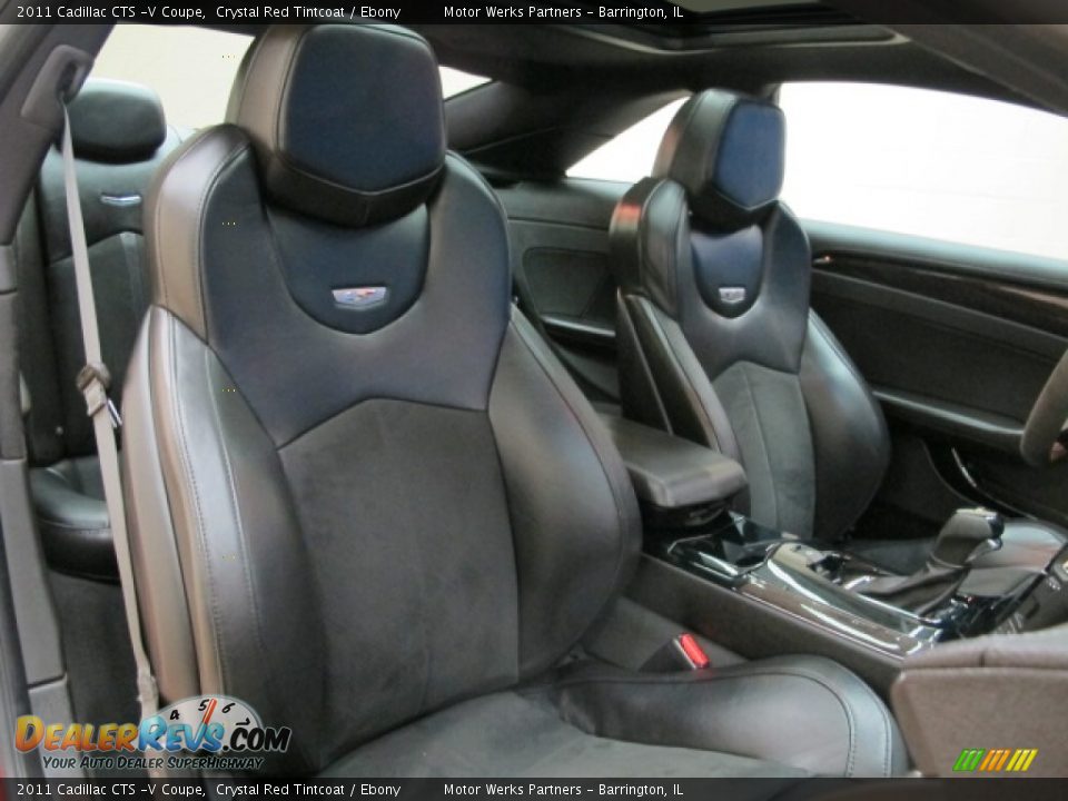Ebony Interior - 2011 Cadillac CTS -V Coupe Photo #19