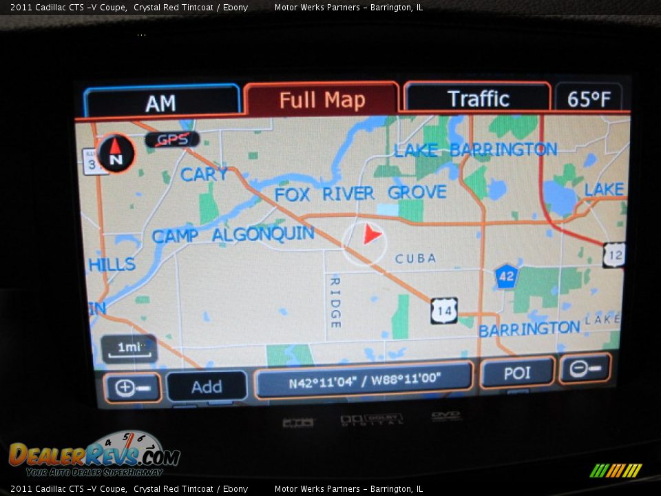 Navigation of 2011 Cadillac CTS -V Coupe Photo #25