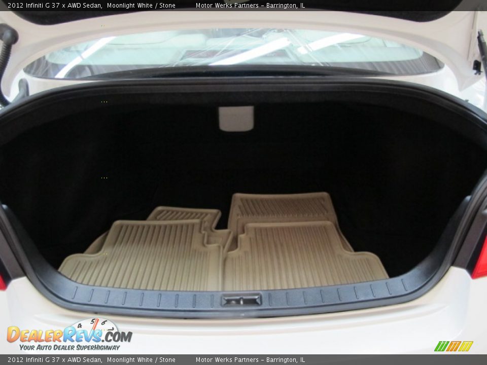 2012 Infiniti G 37 x AWD Sedan Moonlight White / Stone Photo #9