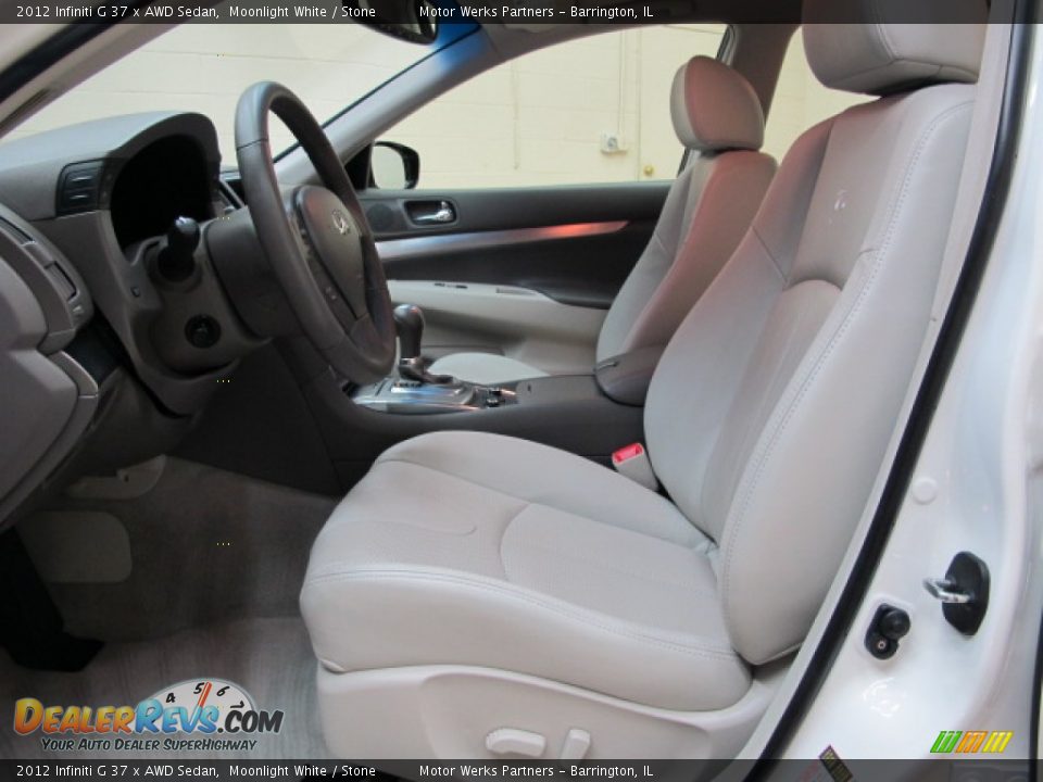 Front Seat of 2012 Infiniti G 37 x AWD Sedan Photo #15
