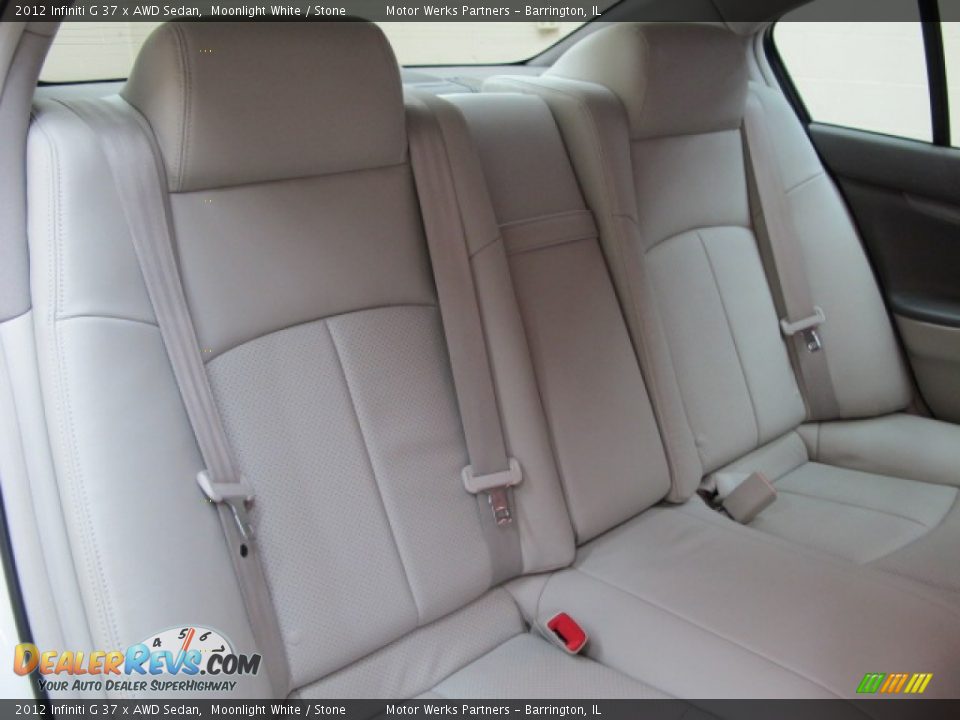2012 Infiniti G 37 x AWD Sedan Moonlight White / Stone Photo #20