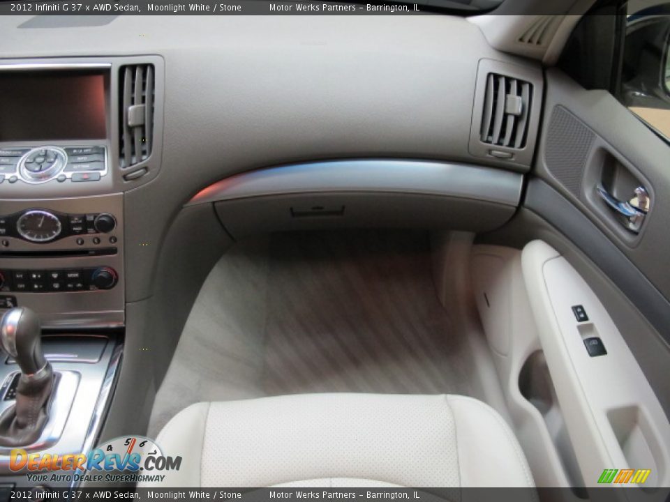 2012 Infiniti G 37 x AWD Sedan Moonlight White / Stone Photo #24