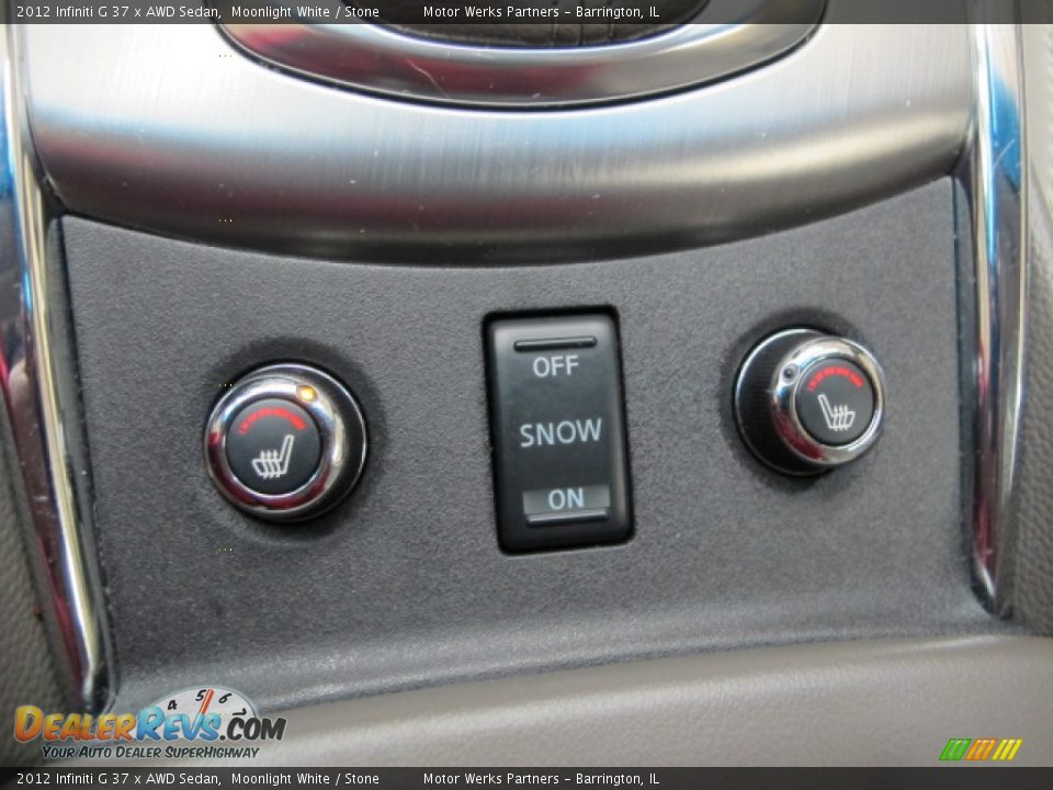 2012 Infiniti G 37 x AWD Sedan Moonlight White / Stone Photo #29