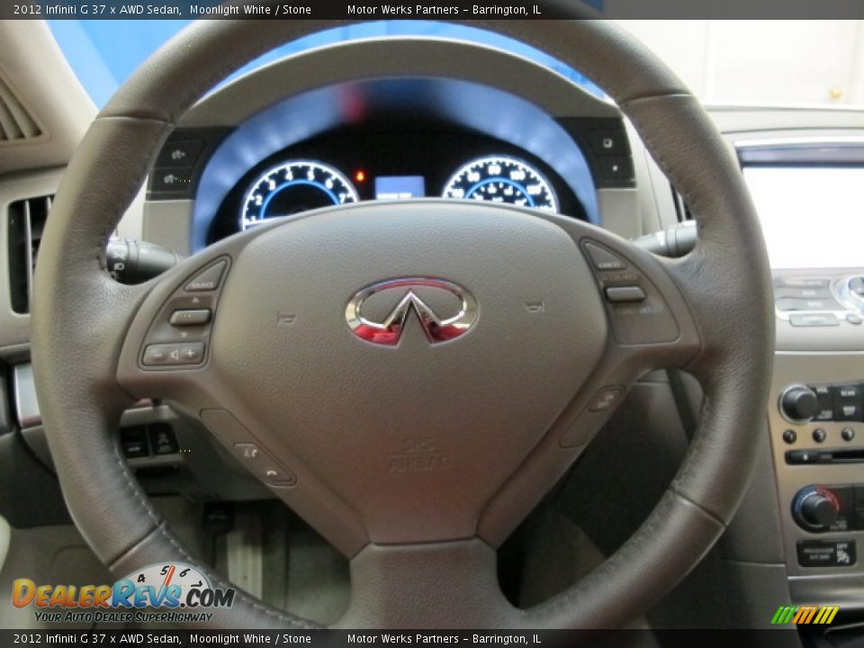 2012 Infiniti G 37 x AWD Sedan Steering Wheel Photo #32