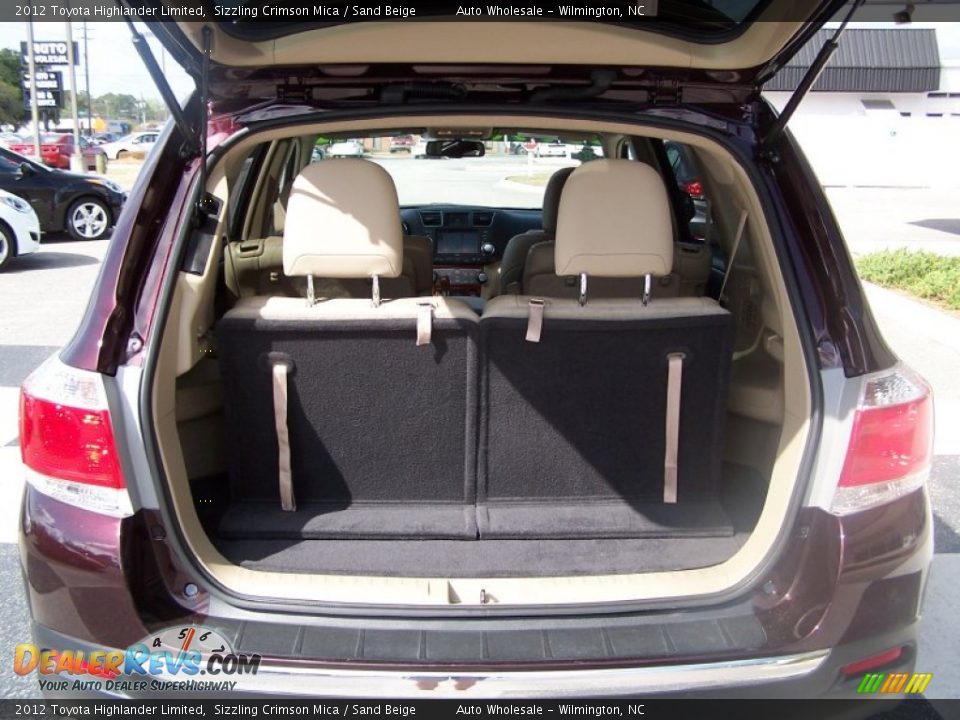 2012 Toyota Highlander Limited Sizzling Crimson Mica / Sand Beige Photo #5