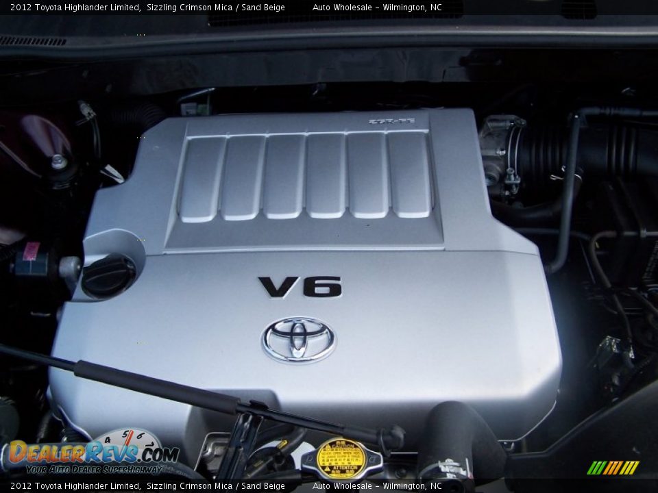 2012 Toyota Highlander Limited Sizzling Crimson Mica / Sand Beige Photo #6