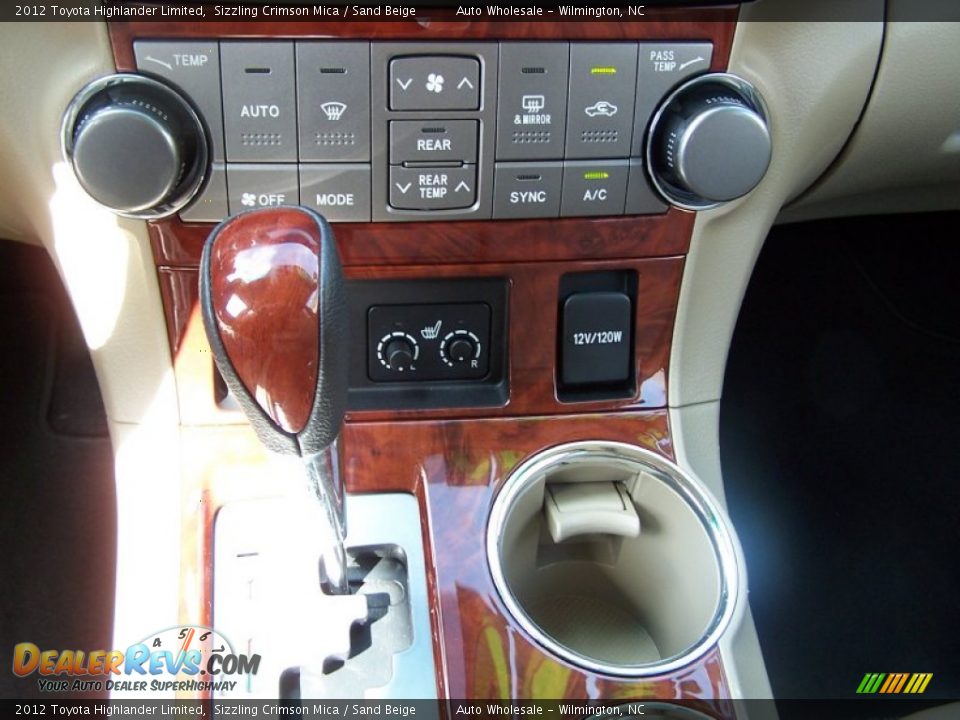 2012 Toyota Highlander Limited Sizzling Crimson Mica / Sand Beige Photo #19